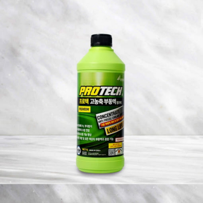 대림기업 프로텍 고농축 부동액 첨가제 세트, 프로텍 부동액 1L 그린 (1L 1개), 1개, 1L