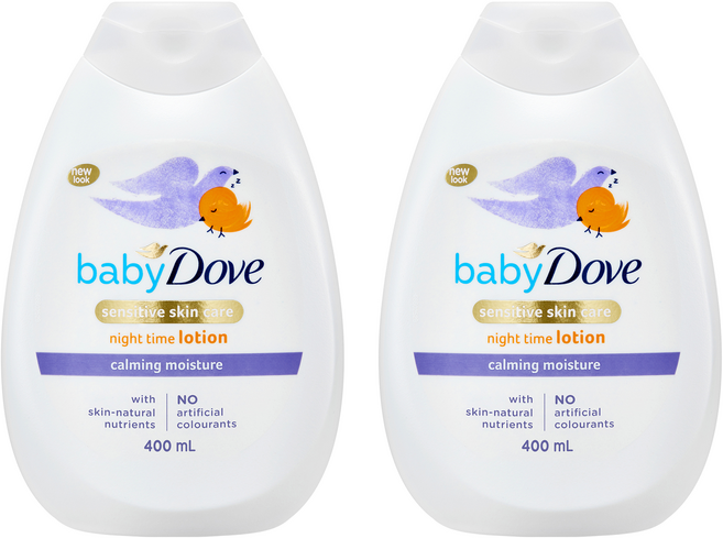 베이비도브 카밍 모이스처 바디로션, 400ml, 2개