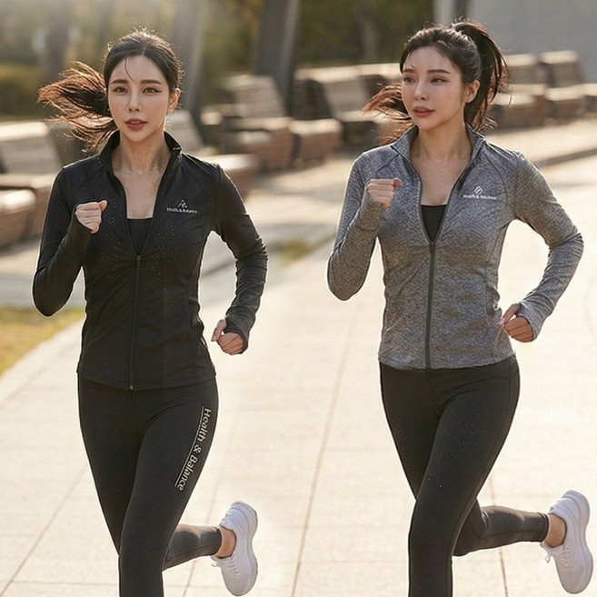 헬스발란스 여자땀복 다이어트 상하땀복셋트