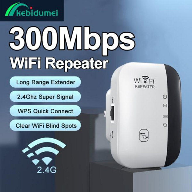 Kebidumei 300Mbps 무선 WiFi 리피터 Wifi 익스텐더 증폭기 802.11N WPS 장거리 부스터 Wi Fi, [02] EU 플매트 카펫 매트 카펫 러그, 1개