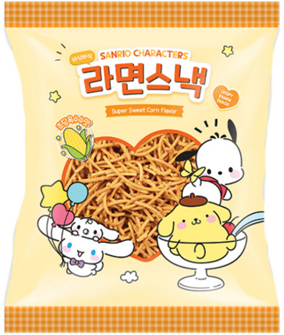 산리오 라면스낵 초당옥수수맛 92G 16개 1박스