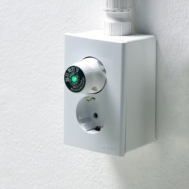 디어싱 콘센트용 접지 테스터 건물 집 콘센트 어싱 확인기 맨땅 맨발 걷기 효능 효과, 1개