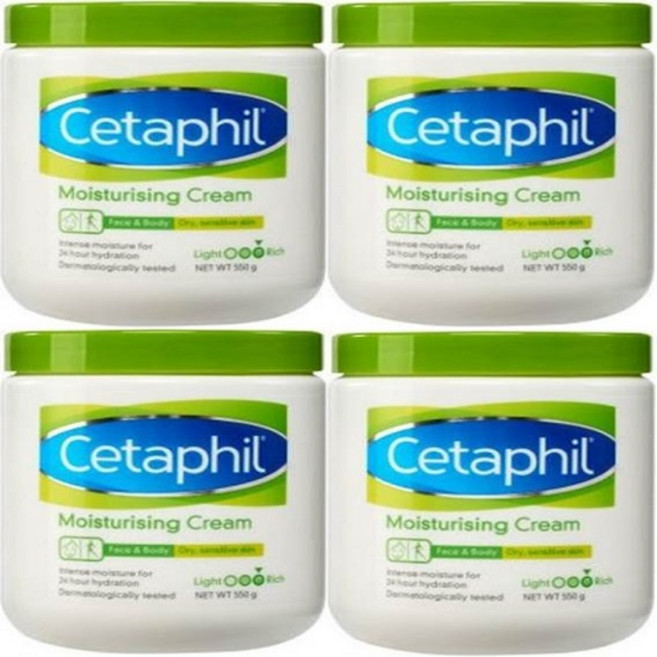 세타필 모이스춰라이징 크림, 4개, 550g