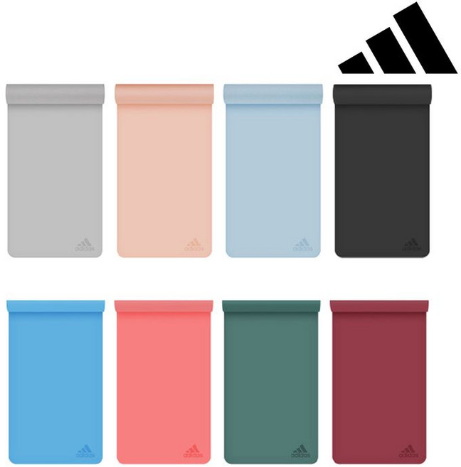 아디다스 프리미엄 TPE 요가매트 5mm 운동 홈트 헬스 층간소음 홈트레이닝 안밀리는 여자 여성, 글로우핑크