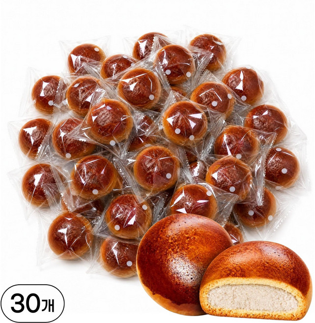기린 한입쏙 미니만쥬 밤만쥬 대용량 식사대용 빵 30개, 800g