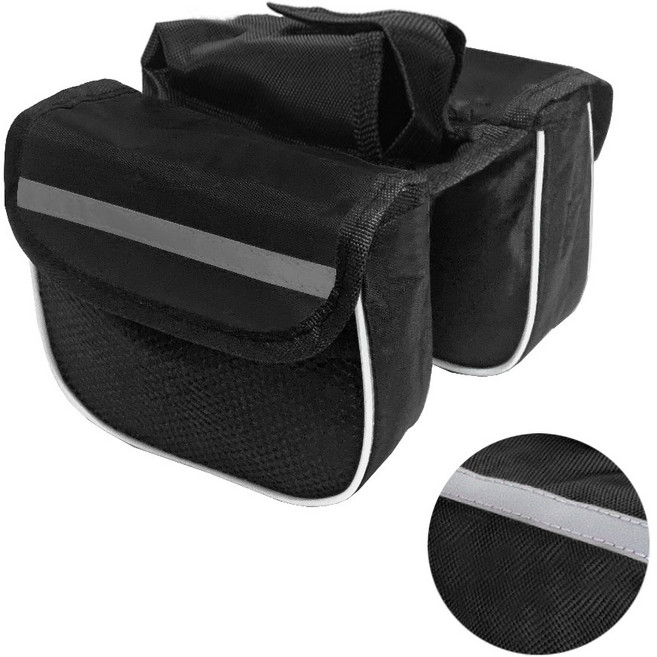 자전거 가방 A타입 대형, 1개, 블랙