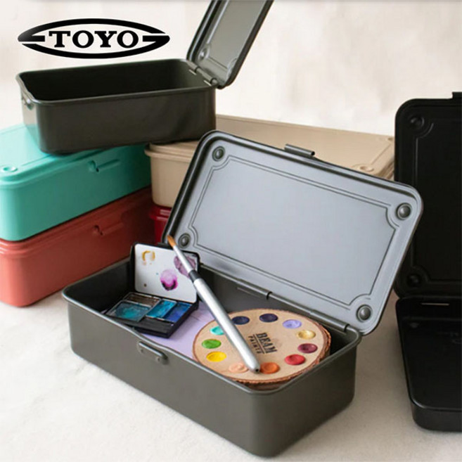 도요스틸_TO-02 트렁크타입 소형 다용도정리함 190, 에메랄드그린, 1개