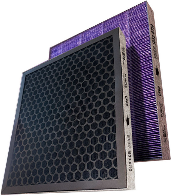 필터포유 첨착 활성탄 퍼플 자동차 에어컨 필터, CFPP005, 1개