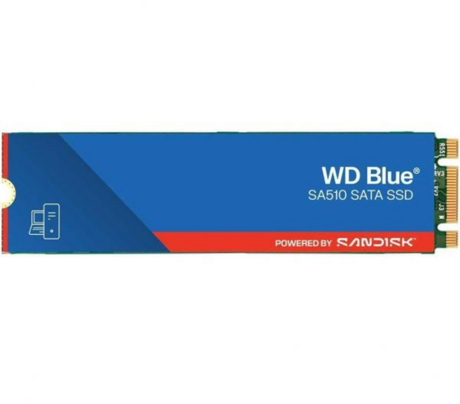 웨스턴 디지털 500GB WD Blue SA510 SATA 내장 솔리드 스테이트 드라이브 SSD III 6Gbs M.2280 최대 560MBs WDS500G3B0B, New Generation, 1TB