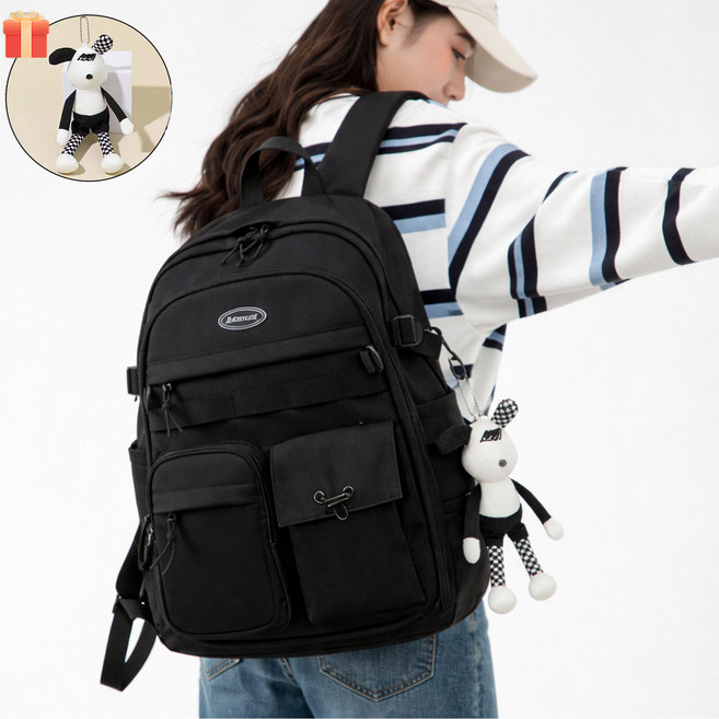 VELNIO 남녀공용 대용량 백팩 노트북 수납 가능 도난방지 데일리 여행 가방