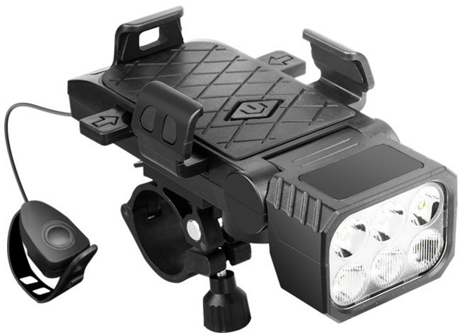 VANKIN 4in1 불빛조절 자전거 전조등 전자벨 휴대폰 거치대 보조 배터리 배터리 용량 4000mah