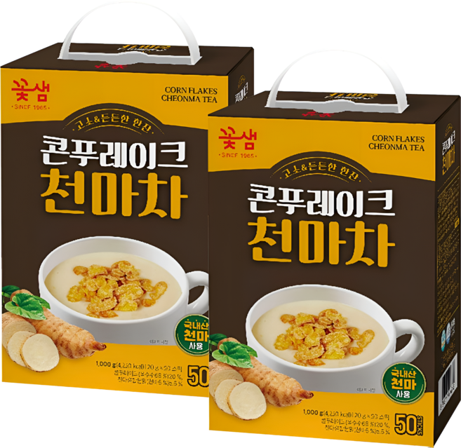 꽃샘 콘푸레이크 천마차, 20g, 50개입, 2개