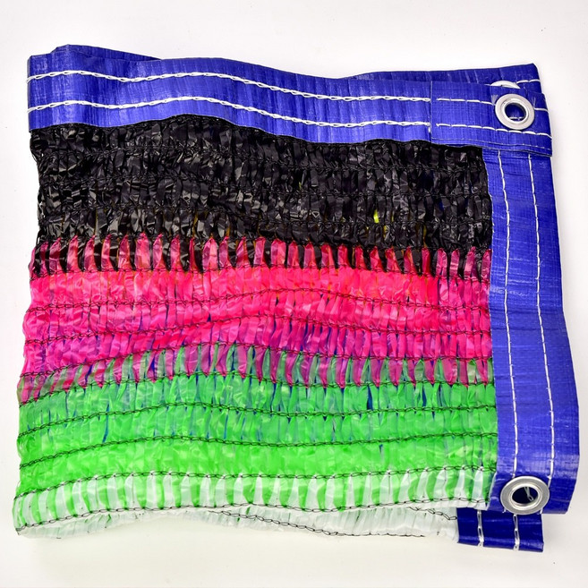 풀안나 차광막 95% 98% 무지개 이중직 강력사중직 그늘막 차광망 국내생산 옥상 캠핑 햇빛차단 햇빛가리개, 무지개 차광막 4면봉재 4m*5m, 1개