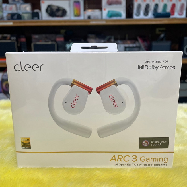 Cleer ARC 3 開放式AI真無線藍牙耳機，Dolby Atmos，Snapdragon Sound，Hi-Res Audio Wireless, 暗夜紅-運動版