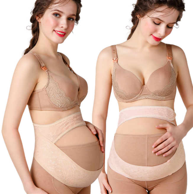 임산부 허리통증에 좋은 편한 임산부 레이스 산전 복대 임신복대 초기임산부선물, 1개