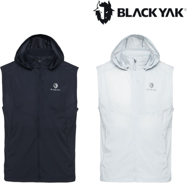 [블랙야크] 남성 에어 플렉서블 베스트 여름 경량 후드 조끼 1BYVSMU004