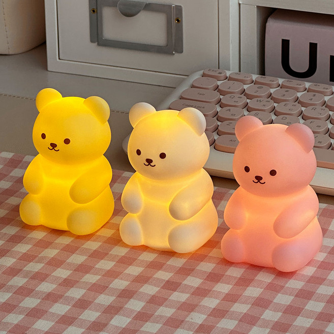 조선문방구 미니베어 무드등, 미니베어무드등_랜덤, 랜덤발송