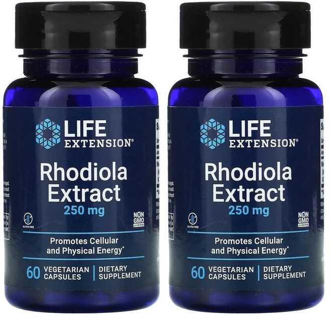 라이프익스텐션 로디올라 Life Extension Rhodiola Extract 250mg 60정 2개 - 쿠팡
