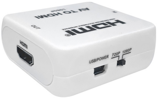 RCA 轉接器 HDMI VGA, AV轉HDMI x1, 1個, AV轉HDMI x1