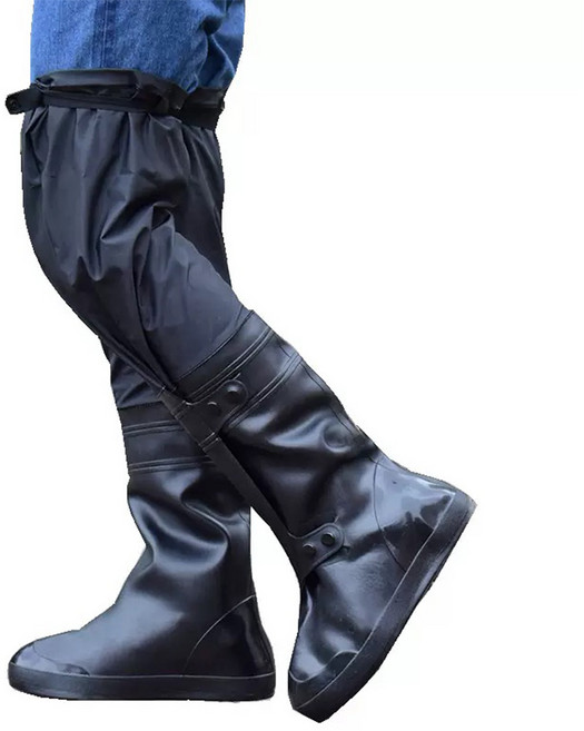 오르앤코 방수 낚시 농사 롱 갯벌 접는 해루질 덧신 장화 신발, 255, 블랙