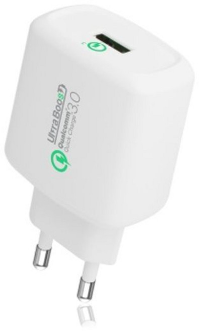 크레앙 퀵차지 3.0 1포트 고속충전기 (CREQHO1P), 1, 화이트{CREQHO1P-WT}, 1개