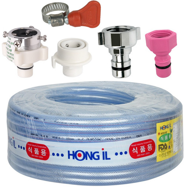 와이넷 프리미엄 편사물호스50M+직수연결키트, 1개