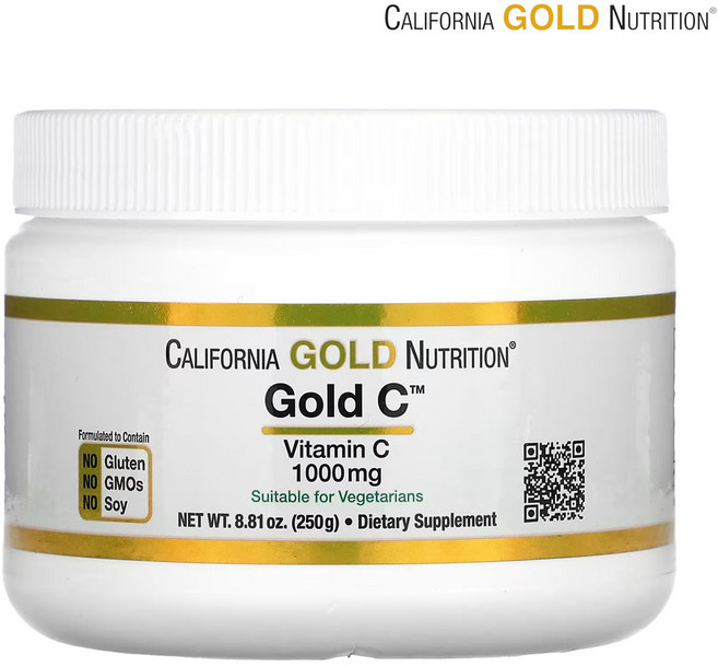 캘리포니아 골드 Gold C 파우더 비타민C 1 000mg 250g(8.81oz), 1개