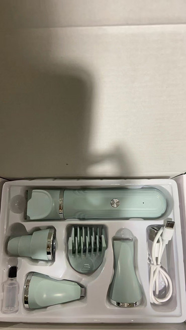 四合一寵物剃毛推子剃腳毛磨指甲貓咪狗狗多功能電動理髮器, 1個, 白色:二合一