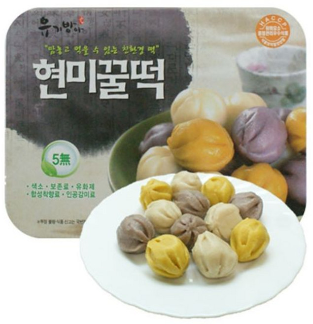 두레생협 현미꿀떡, 240g, 2개