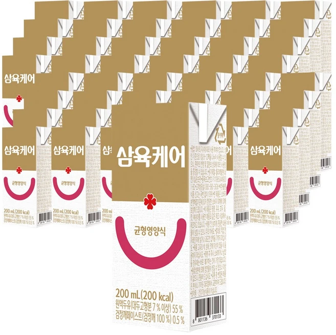 삼육 케어푸드 환자용 균형영양식 200ml x 48팩, 48개 - 쿠팡