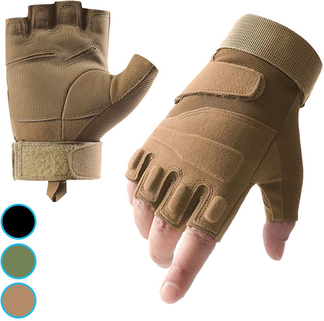 JHD PICK 군용 장갑 반장갑 작업 바이크 오토바이 스쿠터 등산 레저 캠핑 낚시 택배 배달 라이딩, 더스트 (Dust)