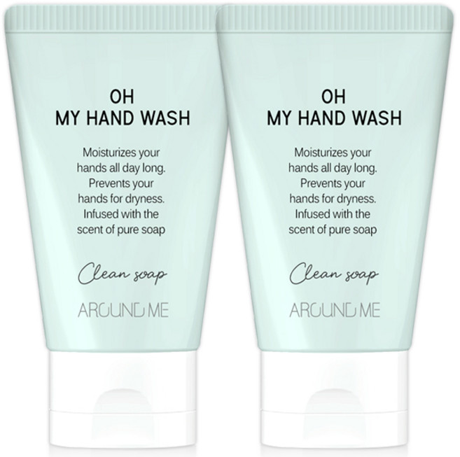 어라운드미 오마이 핸드워시 50ml 휴대용비누, 2개