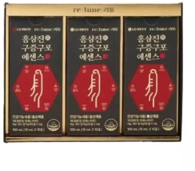 단비 리튠 홍삼진 구증구포 10ml 10포 x 3개, 30개, 단비 리튠 홍삼진 구증구포 10ml 10포...