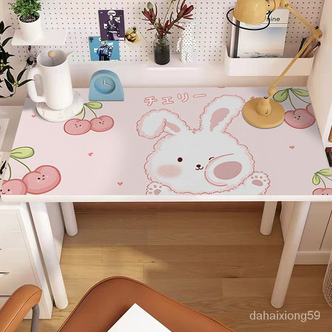 데스크매트 패드 책상매트 식탁매트 40*180/50*180/60*140/80*140cm, 체리 토끼, 40*120cm