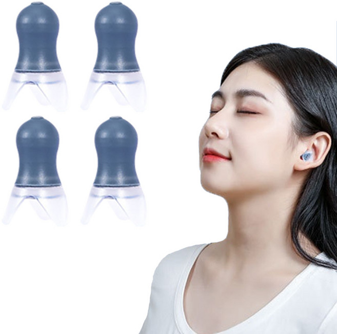 카와이 비행기 기압조절 귀마개 이어플러그 소음방지 소음차단 일반형 M, 1세트, 4개입