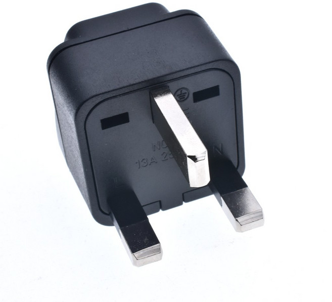 흰색 검정색 구리 범용 13A 250V EU 미국 AU 일본 스위스 이탈리아 영국 싱가포르 말레이시아 플러그 유형, 03 WY-7-White, 1개