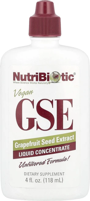 NutriBiotic 비건 GSE 자몽씨추출물 농축액 100mg 118ml(4fl oz), 1개, 118ml - 쿠팡