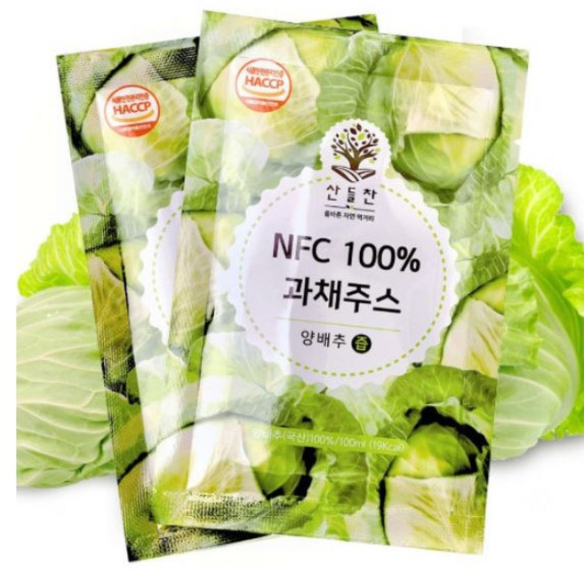 산들찬 물섞지않은 순수 양배추즙 100ml x 60개입, 60개