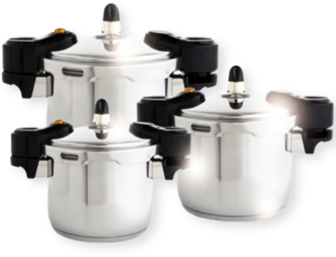 리빙라운드 프리미엄 풀스테인리스 압력밥솥, 2.2L