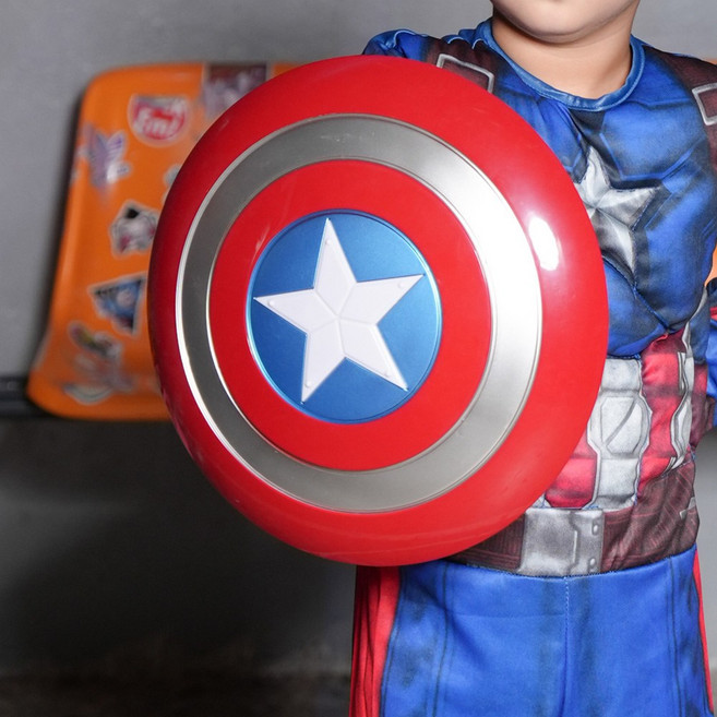 남아 캡틴 아메리카 코스튬 슈트 가면 세트 할로윈 의상