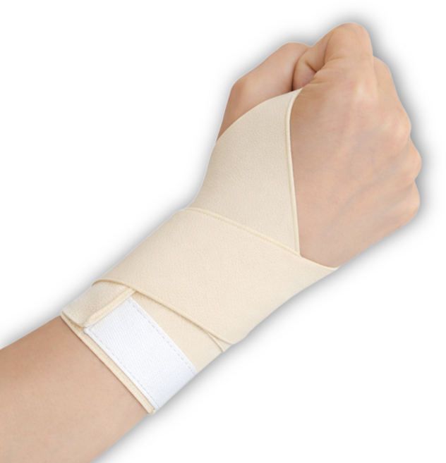 스타일트리 편안한 고정력 고탄력 슬림 듀얼 손목 보호대, 스킨, 2개