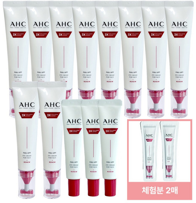 AHC 아이크림 시즌14 풀 리프트 T괄사 리프팅 40ml-10개+12ml-3개+체험분2매, 1개, 438ml