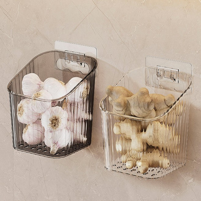 2+1 벽걸이 수납 트레이 미니 선반 바구니 다용도 포켓함, 1세트, 블랙[소형] 3P