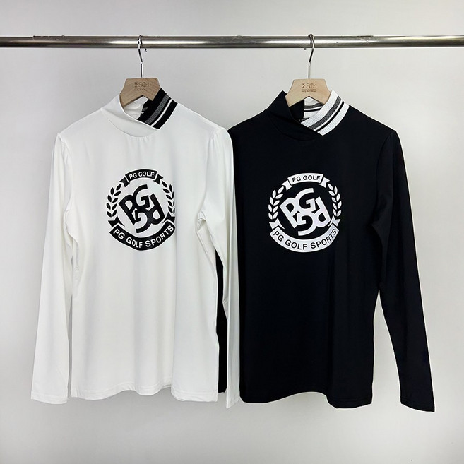 투솜 PG 와이넥 골프 이너티셔츠 여성골프웨어 여자 이너 봄 가을 로고 기능성 신축성 빅사이즈 여자골프이너 여성골프이너 봄갈을골프이너
