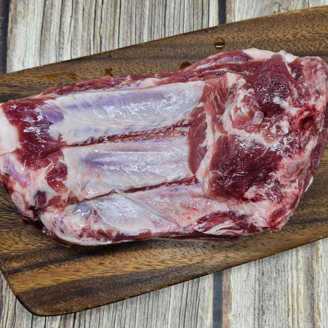 국내산 흑돼지 우대갈비 지리산 산청 흑돼지 한돈 돈마호크, 1개, 600g