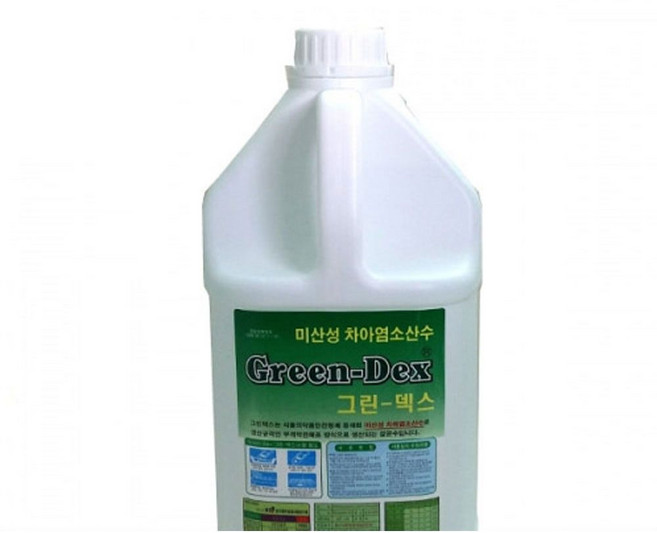 그린 그린덱스 살균 소독제 4L 미산성 치아염소산수, 1