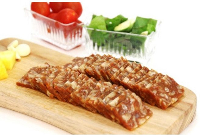 우슬초 한방약재 들어간 수제 매콤 닭발편육, 2개, 450g