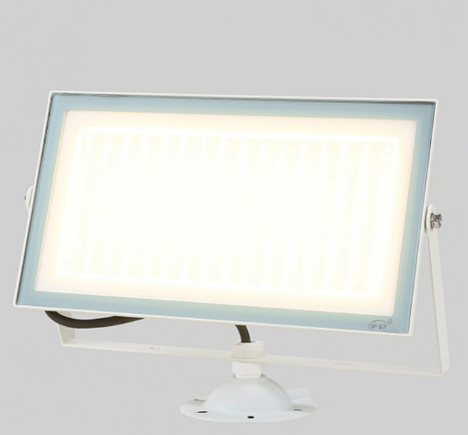 LED 사각 투광등 100W 화이트 작업등 야외 현장 투광기, 전구색, 1개