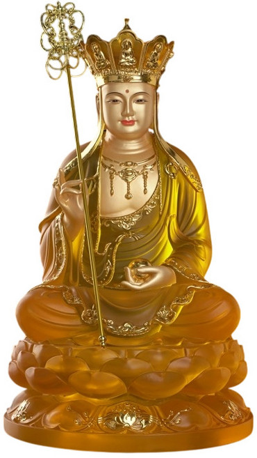 觀世音菩薩 釋迦摩尼佛像地藏王 如來佛祖 蓮花座 居家供奉像, 1個, A款