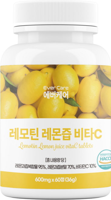 에버케어 레몬즙 비타민C 정 고함량 레몬착즙 알약, 1개, 60정